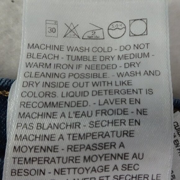 Levi's 315 Bootcut Jeans Plus Size 24W Blue Denim Stretch Shaping Flawed - Picture 11 of 11